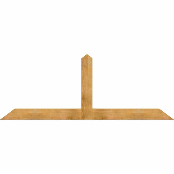 Ekena Millwork Portland Rough Sawn Timber Gable Bracket, Western Red Cedar, 96"W x 36"H x 4"D x 6"F, 9/12 Pitch GBW096X36X0406POR00RWR - main